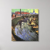 ヴィンセント・ヴァン・ゴッホによる女性洗浄運河 キャンバスプリント (正面)