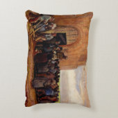 ヴィンセント・ヴァン・ゴッホによる建物スクラップの販売 アクセントクッション (裏面(縦))