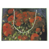 ヴィンセント・ヴァン・ゴッホによる赤いケシの花瓶 ラージペーパーバッグ (正面)