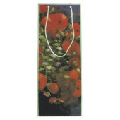 ヴィンセント・ヴァン・ゴッホによる赤いケシの花瓶 ワインギフトバッグ (裏面)