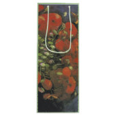 ヴィンセント・ヴァン・ゴッホによる赤いケシの花瓶 ワインギフトバッグ (正面)