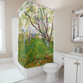 ヴィンセント・ヴァン・ゴッホによる開花果樹園(1888) シャワーカーテン (インサイチュ)