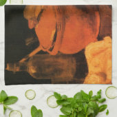 ヴィンセント・ヴァン・ゴッホによる陶器・ボトル・下駄 キッチンタオル (折り畳み)