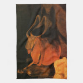 ヴィンセント・ヴァン・ゴッホによる陶器・ボトル・下駄 キッチンタオル (縦)