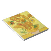 ヴィンセント・ヴァン・ゴッホによる15個のひまわりの花瓶 ノートパッド (アングル)