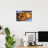 ヴィンセント・ヴァン・ゴッホによる2つのカットヒマワリ ポスター (ホームオフィス)