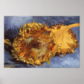 ヴィンセント・ヴァン・ゴッホによる2つのカットヒマワリ ポスター (正面)