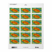 ヴィンセント・ヴァン・ゴッホによる6個のオレンジ ラベル (フルシート)