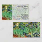 ヴィンセント・ヴァン・ゴッホのアイリスヴィンテージ素晴らし術 名刺 (正面/裏面)