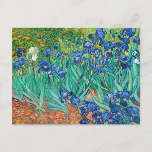ヴィンセント・ヴァン・ゴッホのアイリス　花のヴィンテージアート ポストカード