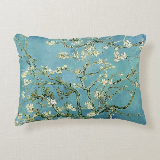 ヴィンセント・ヴァン・ゴッホのアーモンド・ブ絵画ロッサムヴィンテージ アクセントクッション (正面)