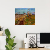 ヴィンセント・ヴァン・ゴッホのウィローズを通る道 ポスター (ホームオフィス)