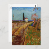 ヴィンセント・ヴァン・ゴッホのウィローズを通る道 ポストカード (正面/裏面)