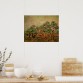 ヴィンセント・ヴァン・ゴッホのオリーブ狩り ポスター (キッチン)