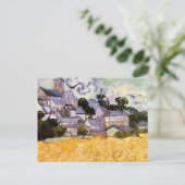 ヴィンセント・ヴァン・ゴッホのオーバーズと教会の眺め ポストカード (スタンド正面)