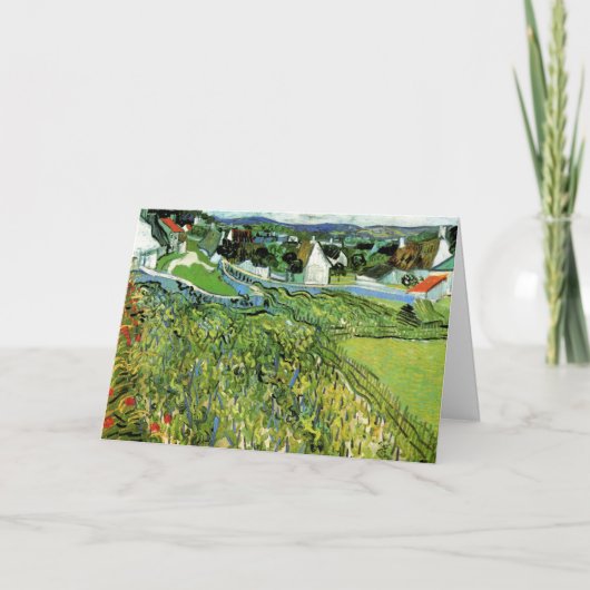 ヴィンセント・ヴァン・ゴッホのオーベルを望むブドウ畑 カード (正面)