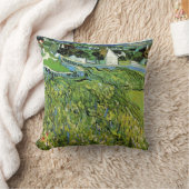 ヴィンセント・ヴァン・ゴッホのオーベルを望むブドウ畑 クッション (ブランケット)