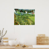 ヴィンセント・ヴァン・ゴッホのオーベルを望むブドウ畑 ポスター (キッチン)