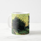 ヴィンセント・ヴァン・ゴッホのオーベールのシャトーがある風景 コーヒーマグカップ (正面左)