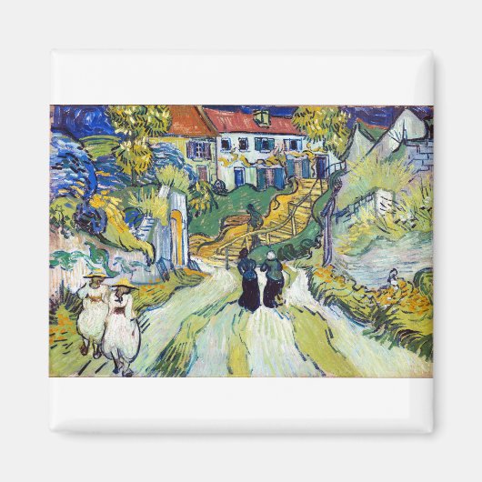 ヴィンセント・ヴァン・ゴッホのオーヴァースの階段(1890年) マグネット (正面)