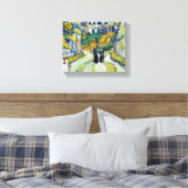 ヴィンセント・ヴァン・ゴッホのオーヴェースの階段 キャンバスプリント (インサイチュ (寝室))