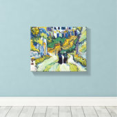 ヴィンセント・ヴァン・ゴッホのオーヴェースの階段 キャンバスプリント (インサイチュ (ウッドフロア))