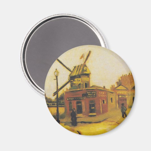 ヴィンセント・ヴァン・ゴッホのガレットの風車 マグネット (正面/裏面)