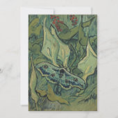 ヴィンセント・ヴァン・ゴッホのグリーン・ピーコック（エンペラー）蛾 招待状 (正面)