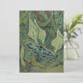 ヴィンセント・ヴァン・ゴッホのグリーン・ピーコック（エンペラー）蛾 招待状 (スタンド正面)