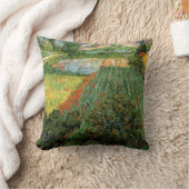 ヴィンセント・ヴァン・ゴッホのケシ畑 クッション (ブランケット)