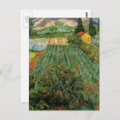ヴィンセント・ヴァン・ゴッホのケシ畑 ポストカード (正面/裏面)