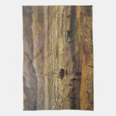 ヴィンセント・ヴァン・ゴッホのシェベニンゲン海の景色 キッチンタオル (縦)