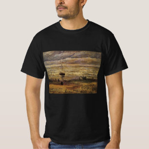 ヴィンセント・ヴァン・ゴッホのシェベニンゲン海の景色 Tシャツ