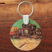ヴィンセント・ヴァン・ゴッホのジプシー・キャラバンの陣地 キーホルダー (正面)