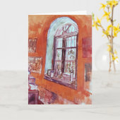 ヴィンセント・ヴァン・ゴッホのスタジオの窓 カード (黄色い花)