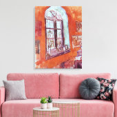 ヴィンセント・ヴァン・ゴッホのスタジオの窓 キャンバスプリント (インサイチュ (リビング))