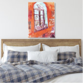 ヴィンセント・ヴァン・ゴッホのスタジオの窓 キャンバスプリント (インサイチュ (寝室))