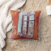 ヴィンセント・ヴァン・ゴッホのスタジオの窓 クッション (ブランケット)