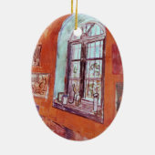 ヴィンセント・ヴァン・ゴッホのスタジオの窓 セラミックオーナメント (裏面)