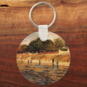 ヴィンセント・ヴァン・ゴッホのセーヌ川の土手 キーホルダー (正面)