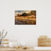 ヴィンセント・ヴァン・ゴッホのセーヌ川の土手 ポスター (キッチン)