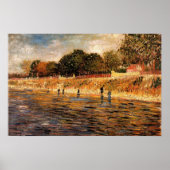 ヴィンセント・ヴァン・ゴッホのセーヌ川の土手 ポスター (正面)