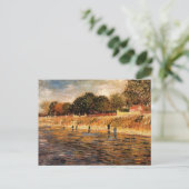 ヴィンセント・ヴァン・ゴッホのセーヌ川の土手 ポストカード (スタンド正面)