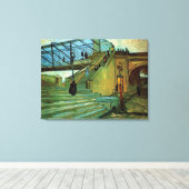 ヴィンセント・ヴァン・ゴッホのトリンケテイユ橋 キャンバスプリント (インサイチュ (ウッドフロア))