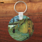 ヴィンセント・ヴァン・ゴッホのトリンケテイユ橋 キーホルダー (正面)