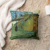 ヴィンセント・ヴァン・ゴッホのトリンケテイユ橋 クッション (ブランケット)