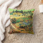 ヴィンセント・ヴァン・ゴッホのパスで花園 クッション (ブランケット)