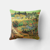 ヴィンセント・ヴァン・ゴッホのパスで花園 クッション (裏面)
