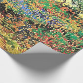 ヴィンセント・ヴァン・ゴッホのパスで開花園。 ラッピングペーパー (角)