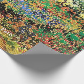 ヴィンセント・ヴァン・ゴッホのパスで開花園。 ラッピングペーパー (角)